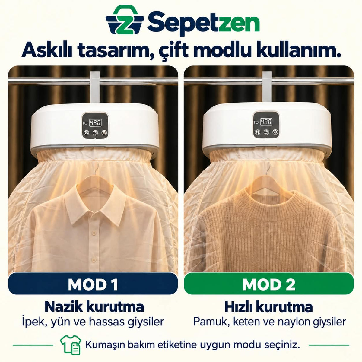 Sepetzen Katlanabilir Çamaşır Kurutucu